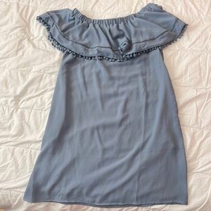 Like new blue off the shoulder dress